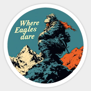 Where eagles Dare Iron Maiden monkey Sticker